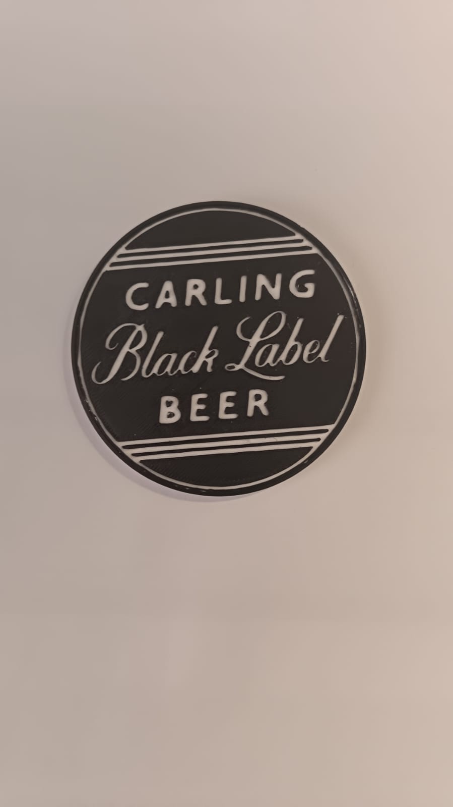 South African "Black Label" Retro 3D Printed Coaster Set