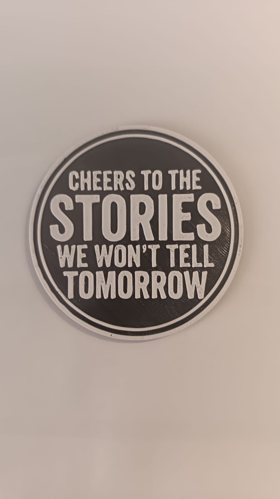 "Cheers to the Stories" Novelty Coaster Set